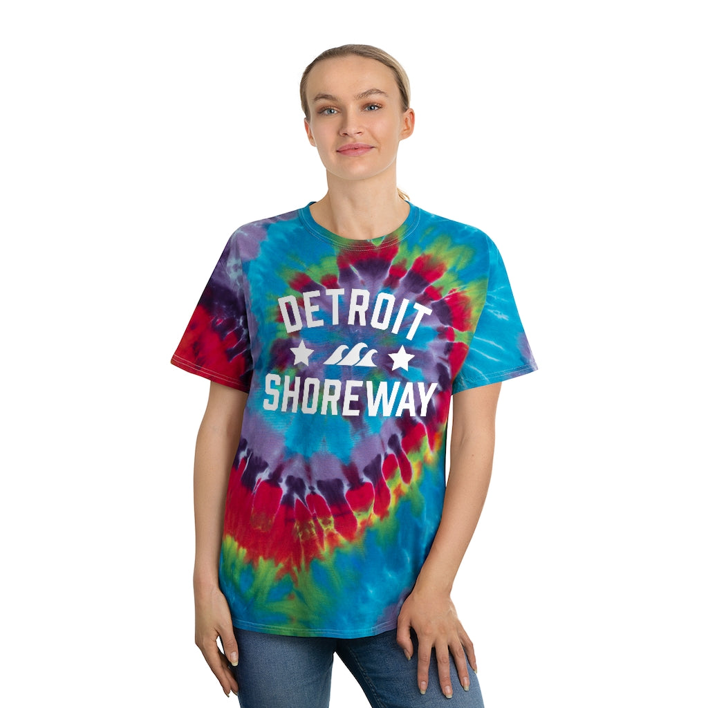 Breathe in Detroit Women's Electric Lion Slinky Tee M / Tie-Dye / Roar